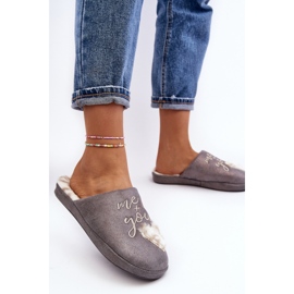 Kapcie Model Geraja MD6003 Grey - Step in style szare 2