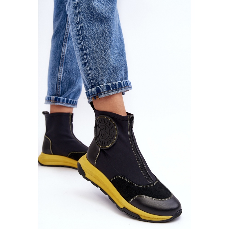 Botki damskie Maciejka Black czarne 2