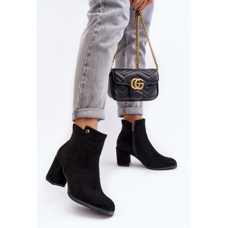 Botki Model Selela 23ZSSQ6936-11 Black - Step in style czarne 1