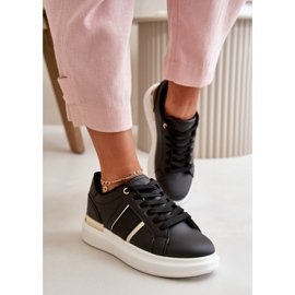 Buty sportowe na platformie Black czarne 1