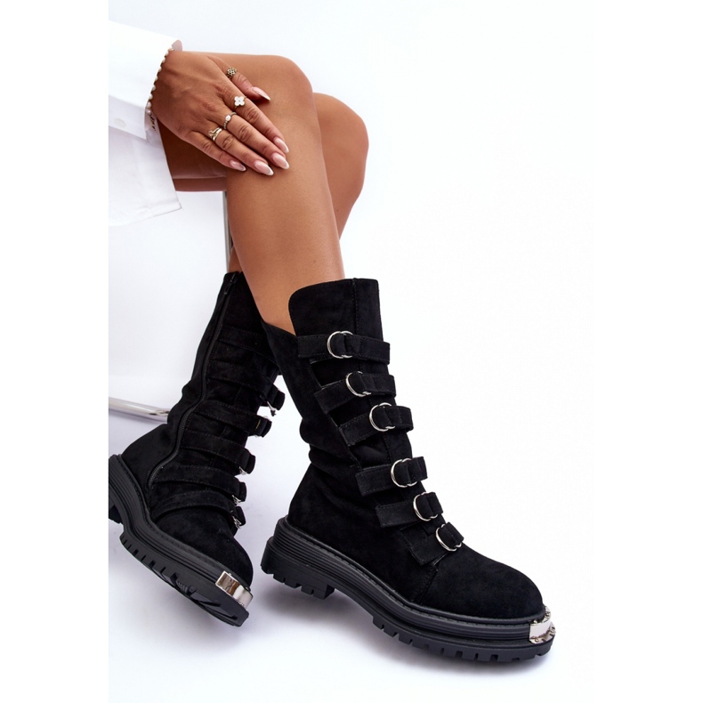 Workery Model Elnatea NC1307 Black - Step in style czarne 2