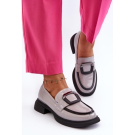 Mokasyny Model Fidodia 63503 Grey - Step in style szare 2