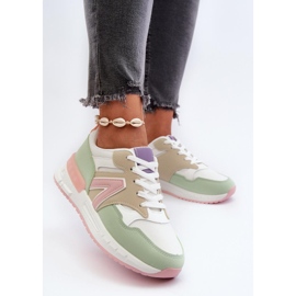 Stylowe sneakersy damskie na platformie Multicolor wielokolorowe 1