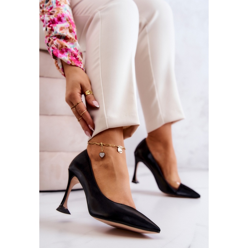 Szpilki F6102 Black czarne 2