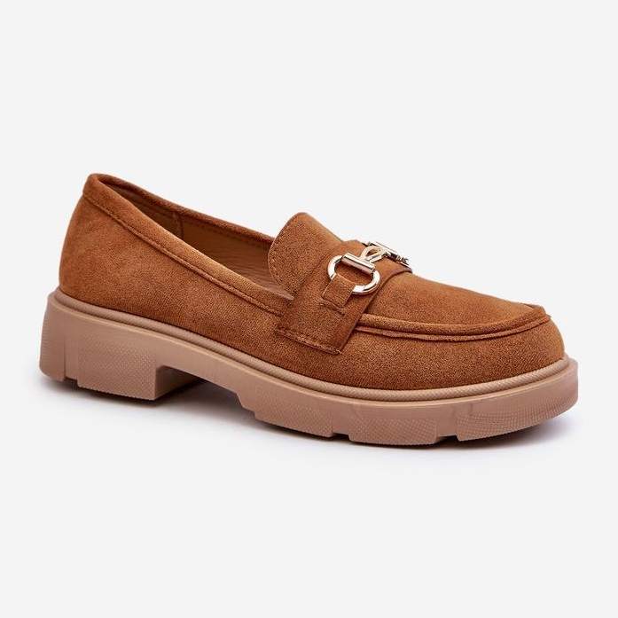 Mokasyny Model Lighas F003 Camel - Step in style brązowe 2