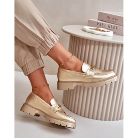 Mokasyny Model Zanita GQ8-010 Gold - Step in style żółte 1