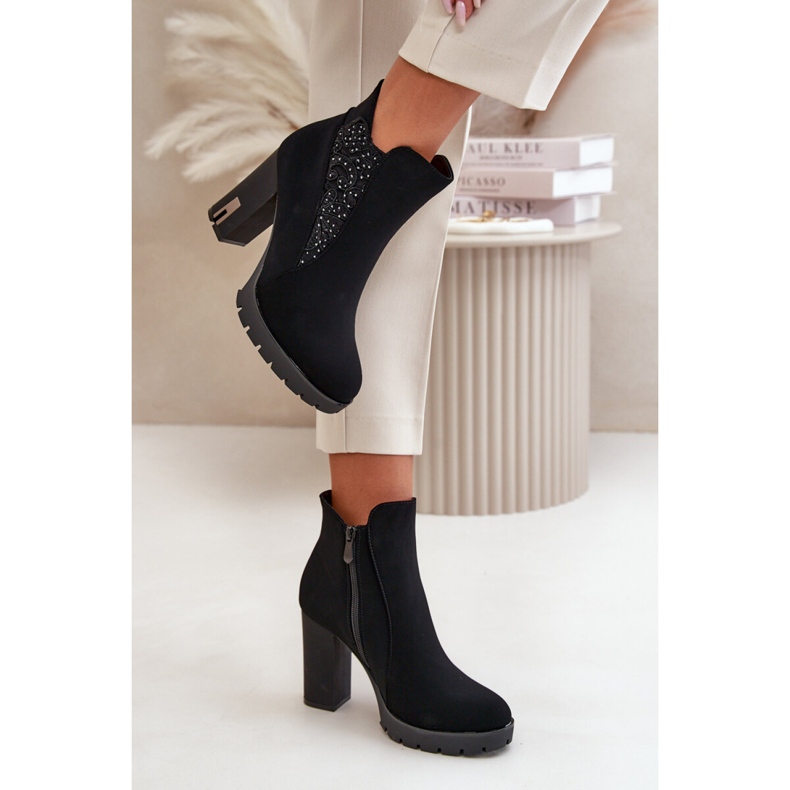 Botki Model Verissae NS329P Black - Step in style czarne 1