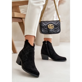 Botki Model S.Barski HY42-944 Black - Step in style czarne 1