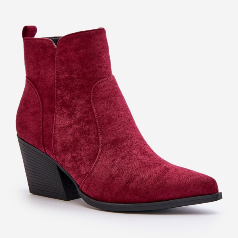 Botki Model Virtris RQ491 Bordo - Step in style czerwone 2