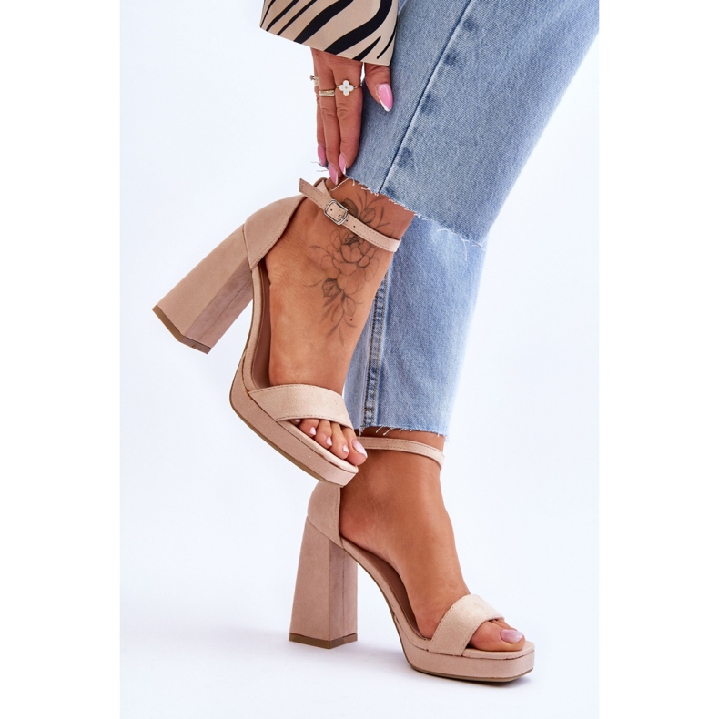 Sandały Model Merila LC-29 Beige - Step in style beżowy 2