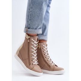 Trampki Model Zazoo 3081 Beige - Step in style beżowy 1