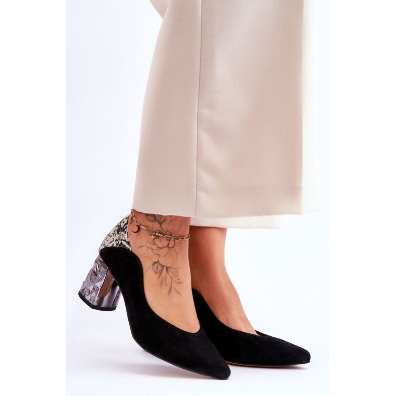 Czółenka Model Maciejka 05042-43 Black - Step in style czarne 2