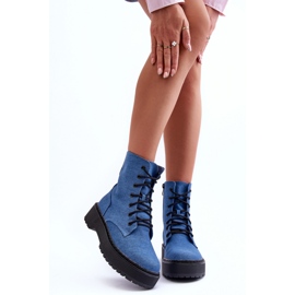 Botki Workery Model Teflorna CLS-270 Blue - Step in style niebieskie 2