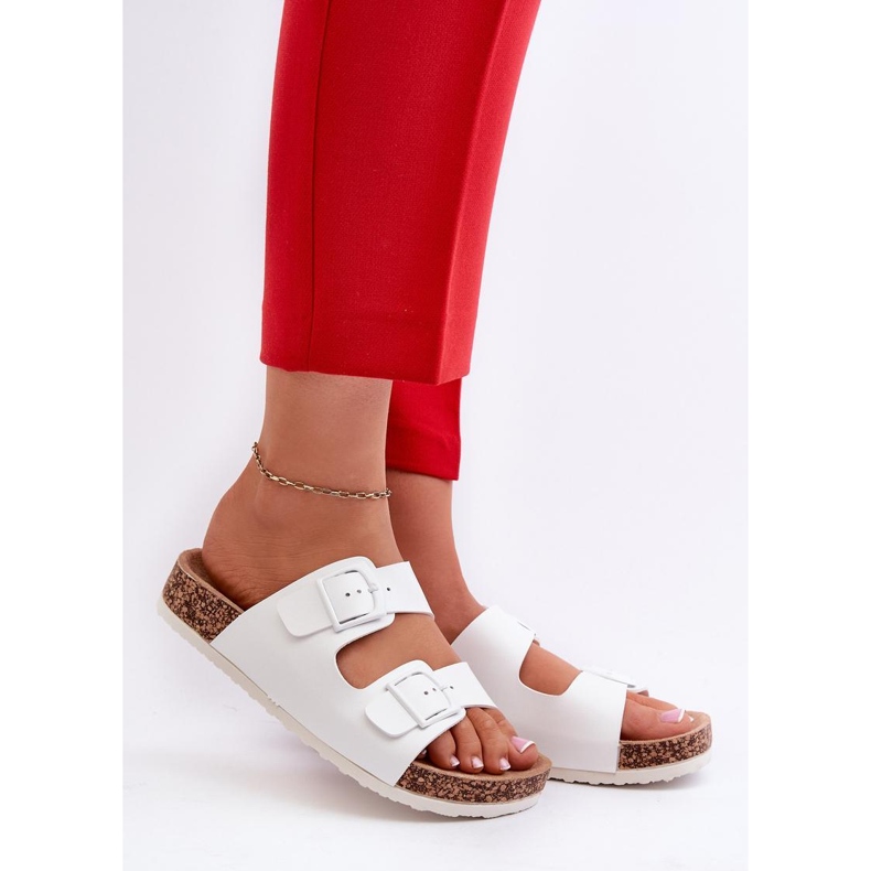 Sandał Klapki Model Klinesta 24SD97-7302 White - Step in style białe 1