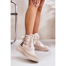 Botki Model Edidda 24BT26-7378 Light Beige - Step in style beżowy 1