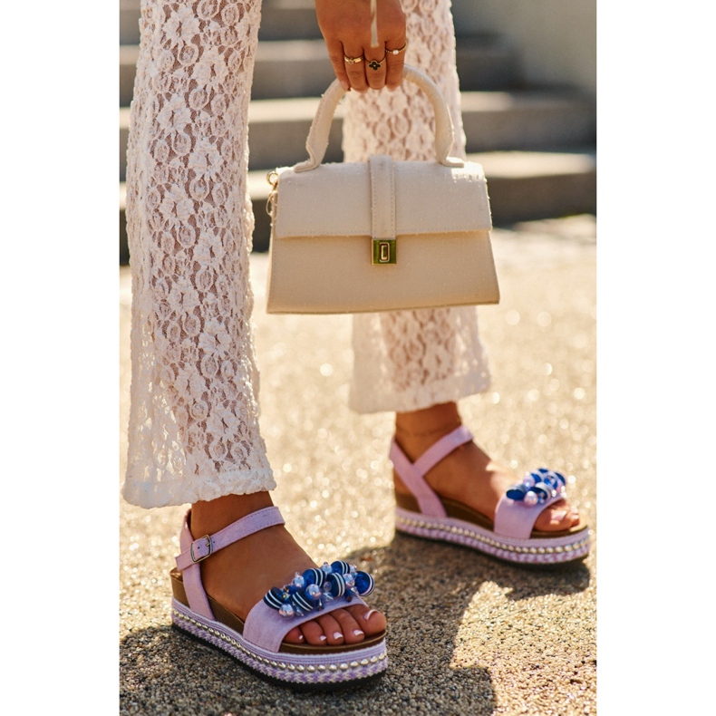 Sandały Model S.Barski HY056 Violet - Step in style fioletowe 1