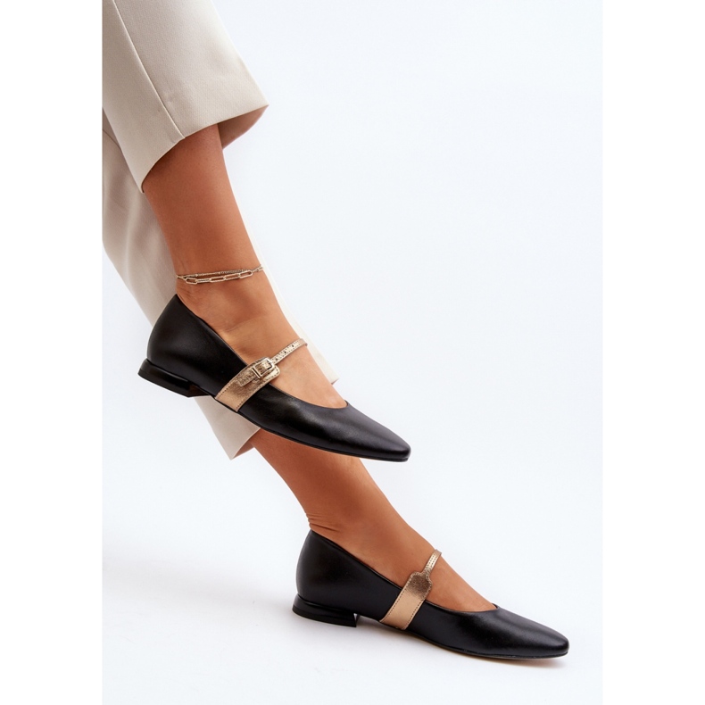 Baleriny Model Laura Messi 2774 Black - Step in style czarne 1