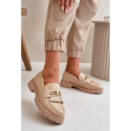 Mokasyny Model Zanita GQ8-010 Beige - Step in style beżowy 1