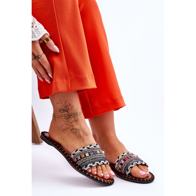 Sandał Klapki Model Bellisa CK270P Black - Step in style czarne 1