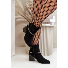 Botki Model Hanalen NS356 Black - Step in style czarne 1