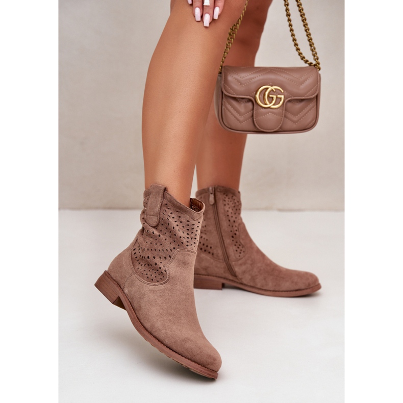 Botki Model S.Barski HY42-135 Brown - Step in style brązowe 1