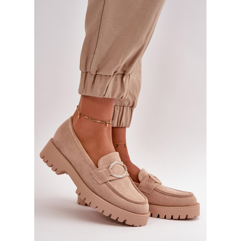 Mokasyny Model Avellina 2305 Beige - Step in style beżowy 1