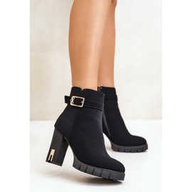 Botki Model Taitra HB-258 Black - Step in style czarne 1