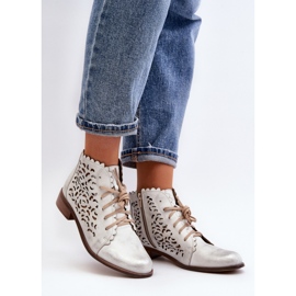 Botki Model Zazoo 2871/005 Silver - Step in style szare 1