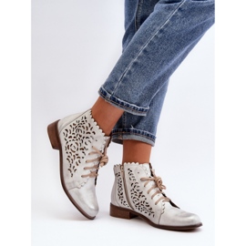 Botki Model Zazoo 2871/005 Silver - Step in style szare 2
