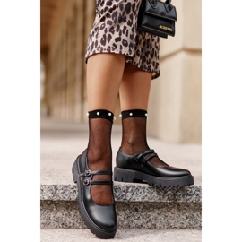 Półbuty Model Rialuna 1816 Black - Step in style czarne 2