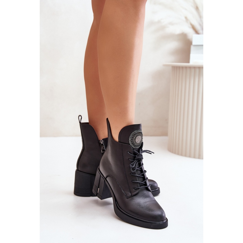 Botki Model Vinceza 66676 Black - Step in style czarne 1