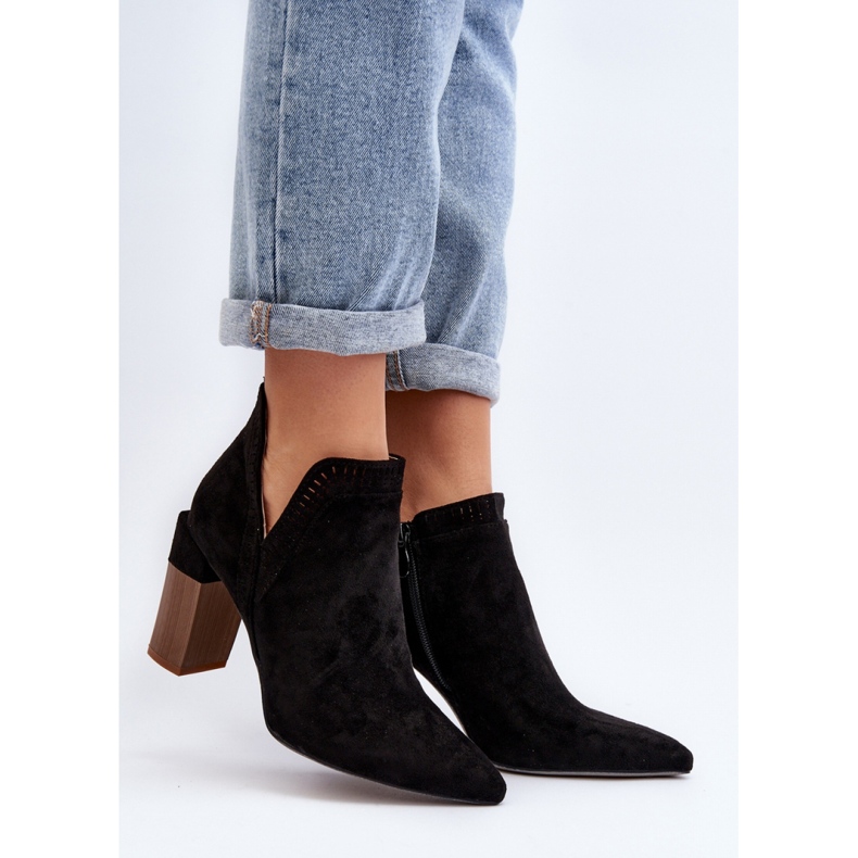 Botki Model Vailen A8805 Black - Step in style czarne 1