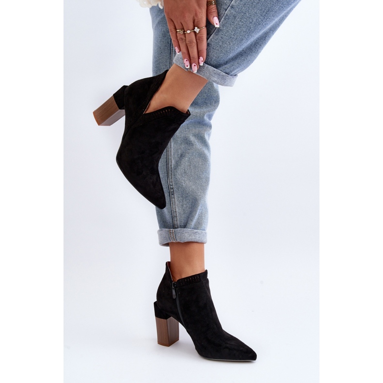 Botki Model Vailen A8805 Black - Step in style czarne 2