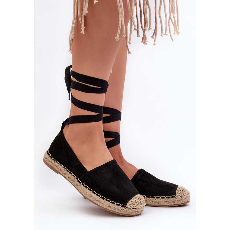Espadryle Model Ismanne B-727 Black - Step in style czarne 1