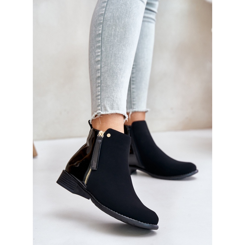 Botki Model Zinariella LH131 Black - Step in style czarne 1