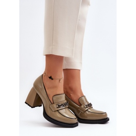 Czółenka Model Ilvanna 66629 Green - Step in style zielone 1