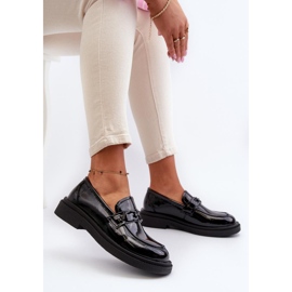 Mokasyny Model Keelana 24PB18-6886 Black Lakier - Step in style czarne 1