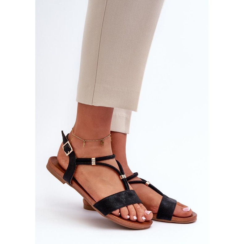 Sandały Model S.Barski KV27-010 Black - Step in style czarne 1