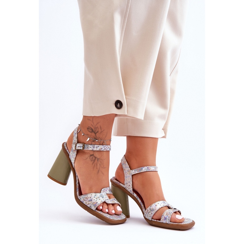 Sandały Model Maciejka 06029-24 White/H=Green - Step in style białe 1