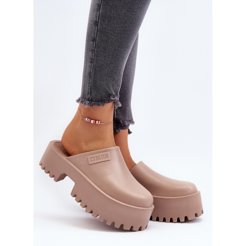 Sandał Klapki Model Big Star NN274016 Beige - Step in style beżowy 1