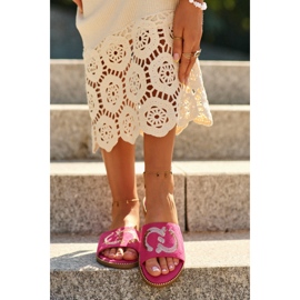 Sandał Klapki Model S.Barski KV27-052 Fuksja - Step in style różowe 2