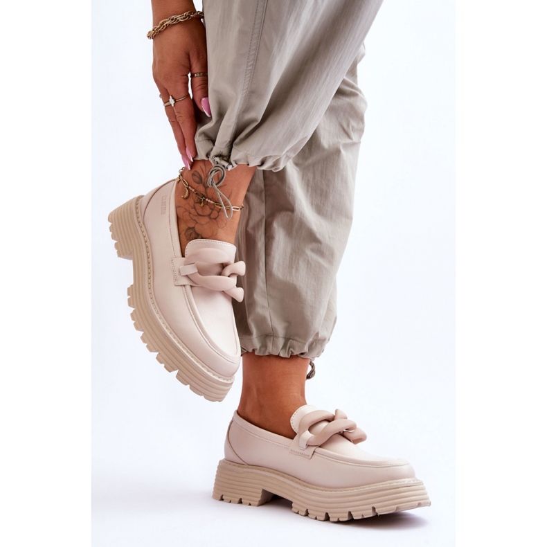 Mokasyny Model Big Star LL274581 Beige - Step in style beżowy 1