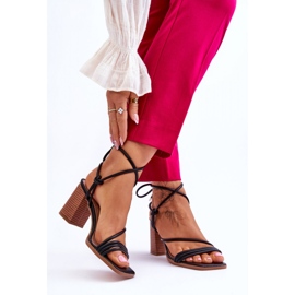 Sandały Model Seyna H8-380 Black - Step in style czarne 1