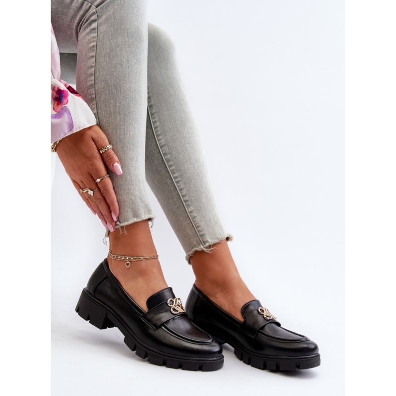 Mokasyny Model Tosisa RMR23119-2 Black - Step in style czarne 1