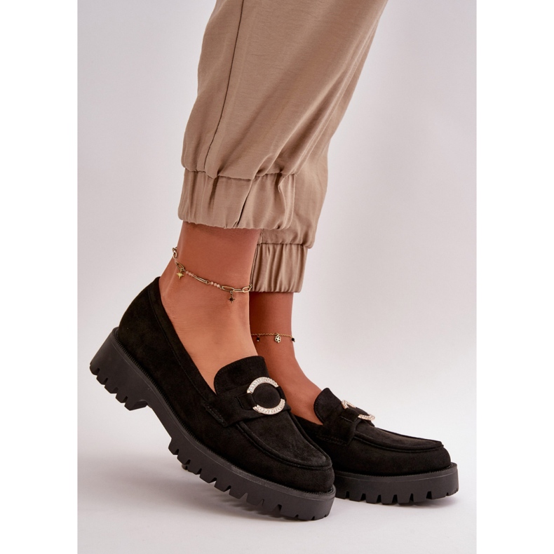 Mokasyny Model Avellina 2305 Black - Step in style czarne 1