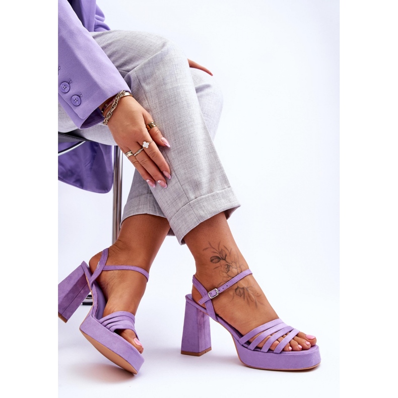 Sandały Model Verda ZY222 Violet - Step in style fioletowe 1