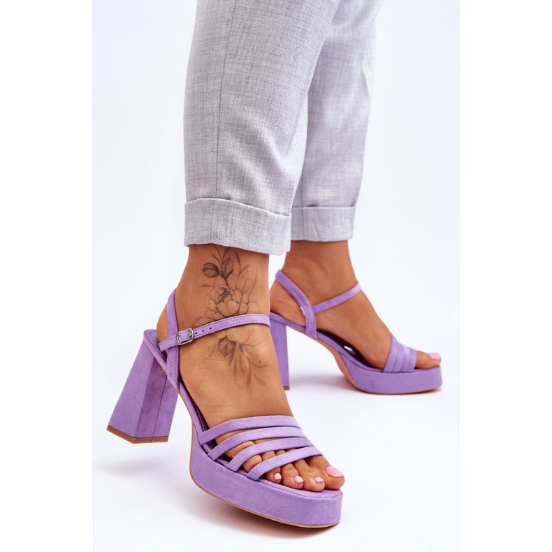 Sandały Model Verda ZY222 Violet - Step in style fioletowe 2