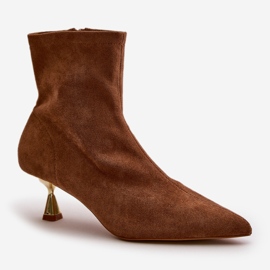 Botki Model Irithare GP12 Camel - Step in style brązowe 2