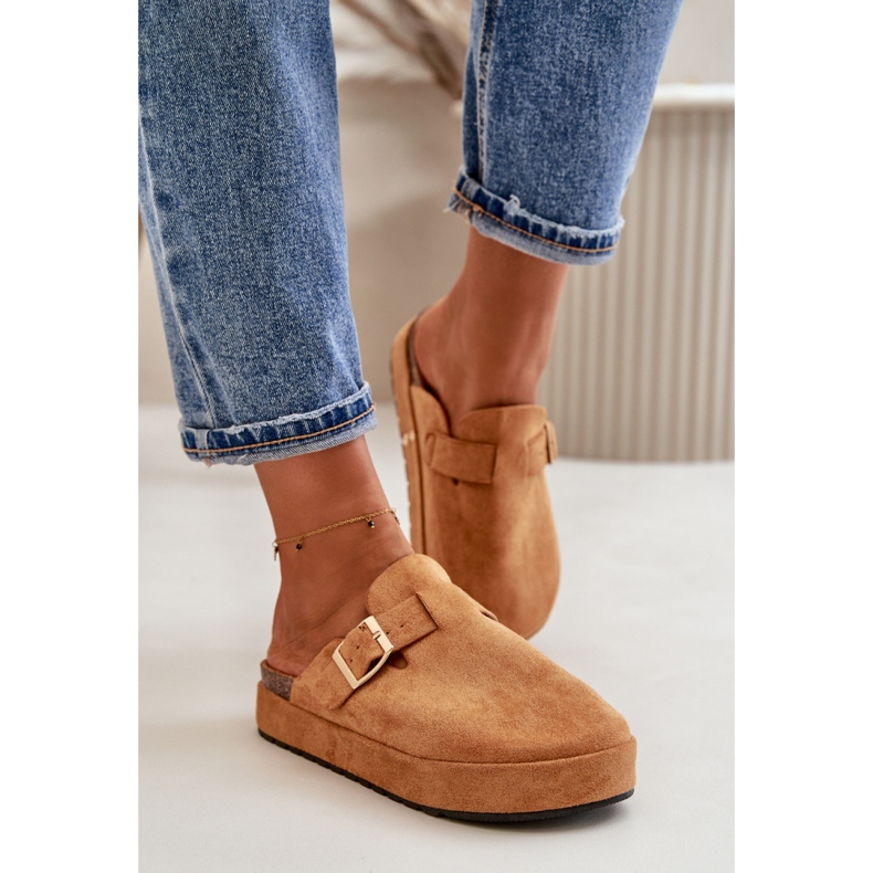 Kapcie Model Terilaina TL8-123 Camel - Step in style brązowe 1