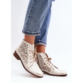 Botki Model Zazoo 2871/004 Gold - Step in style żółte 1